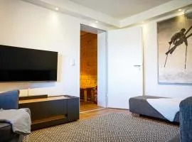Bergnest- stylische, gemütliche Wohnung mit Sauna