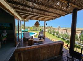 Casa Tangerina BG, seu Bangalô frente mar em Barra Grande-PI, villa in Barra Grande