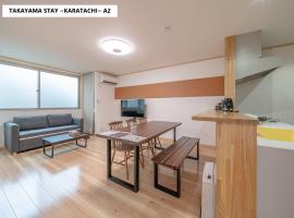 Takayama Stay Karatachi, ubytov&aacute;n&iacute; s možnost&iacute; vlastn&iacute;ho stravov&aacute;n&iacute; v destinaci Takajama