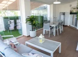 APARTAMENTO PREMIUM EN PLANTA BAJA EN LA TORRE GOLF RESORT CON GRAN TERRAZA ACRISTALADA, PISCINA CON JACUZZi Y VISTAS AL GOLF