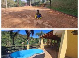Chácara com Beach Tennis em Joaquim Egídio - Campinas SP、カンピーナスのホテル