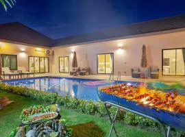 Hidden Cove Pool Villa 11BR 15 Mins Jomtien Beach 11臥室泳池派對別墅 花園燒烤