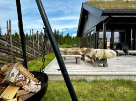 High standard cabin at Sjusjøen sauna, hot tub & ski trails right outside, hotel v destinaci Ringsaker