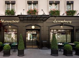 Hotel Observatoire Luxembourg, hotell i Latin Quarter i Paris