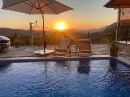 Magnificent sunset view