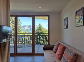 Superbe appartement neuf idéal pour des vacances en famille, hotel a La Féclaz