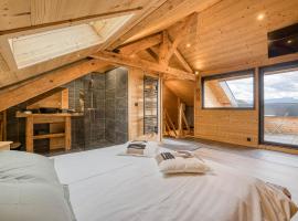 Le chamois, chez le charpentier d'antan, La chaleur du bois, le calme de la campagne, hotel di Épagny