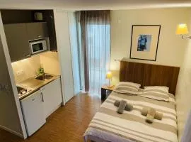 Studio Harmonie Confluence Lyon City et piscine chauffante