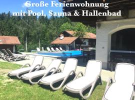 Ferienwohnung Ferienanlage Pool Sauna Hallenbad Nähe Skipiste Bayer Wald, hotel in Hauzenberg