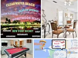 Easy BNB Close to Beaches, Billiard,Ping-Pong Table, Lanai, Fire Pit, BBQ, Patio, Back Yard