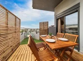 Oasis T2 avec terrasse en bord de mer