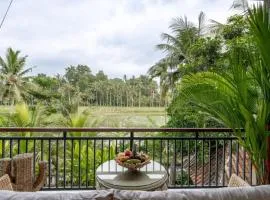 Eco Family Retreat, Rice Field & Jungle Views, Shared Pool, Nature Inspired Villa