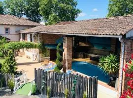 Studio Au Clos Saint Georges , piscine et Spa