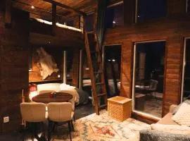 Reindeer River lights lodge、キルナのシャレー