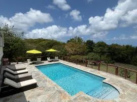 Private villa with large pool & 5min walk to beach