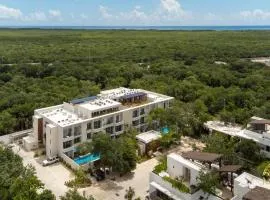 NHOA 206C Lux 1BR Condo Jungle View in Aldea Zama