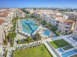 Paphos Resort Retreat at Elysia Park with GYM POOL, отель в городе Paphos