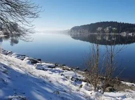 Maison vis-à-vis du lac