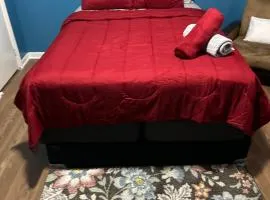 Fidelia Garnet Room, Queen Bed Minutes from Newark Liberty International Airport and Newark Penn Station
