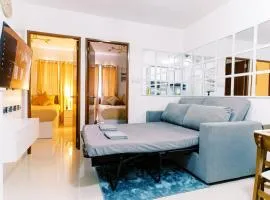 Palawan Cozy 2BR w Washer, Dryer, Gym, Pool for 6
