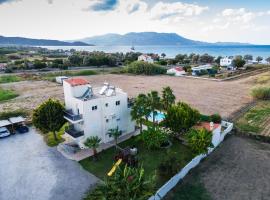 Martimi Private 3 Apartments with Pool, Heated Jacuzzi and Sauna, 2 Apartments with Sea View, 200m from Beach, BBQ, Playground, Mini Football Pitch, Hotel in Kissamos