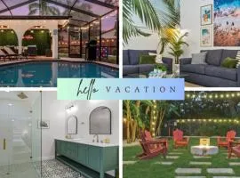 Backyard Games, Fire Pit, Heated Pool, Near Beach