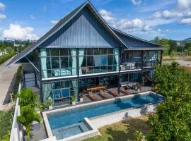 BangTao 6-bedroom villa 18 meters, competition-grade swimming pool, industrial style design aesthetic, gaming and entertainment floor, suitable for family vacations and group gatherings