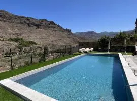 Casa rural con baño adaptado y piscina en Mogán