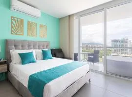 Hermosa suite con vista al mar