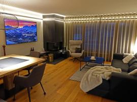 Ferienwohnung Champf&egrave;r, smje&scaron;taj s priborom za pripremu jela u St. Moritzu