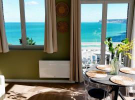 Le Rivage, camera con cucina a Yport