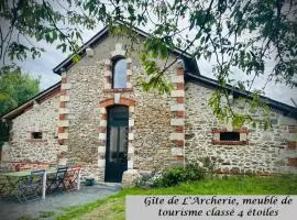 Gîte de l'Archerie classé 4 étoiles pour 4 personnes,