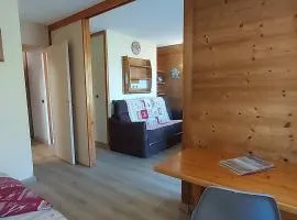Appart 4 pers, accès direct pistes, terrasse, 50m remontées - FR-1-356-426