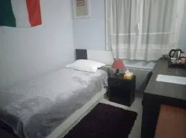 Chambre bleue lit individuel