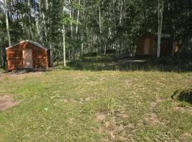 Sleeping log Cabin West roughing it easy