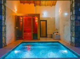 Luxury Stone House With Turkish Hamam, Sauna, İndoor and Outdoor Pool in Fethiye