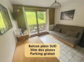 Joli studio 4 Pers 30m des pistes balcon plein Sud au Pieds des Pistes B27- DRAPS NON COMPRIS
