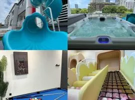 3 Story House With Jacuzzi PlyGround 18Pax Melaka Town 10min Jonker