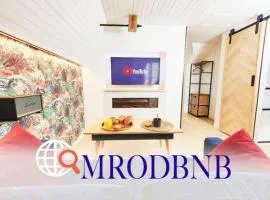 MRODBNB - Appart Neuf - Vue Mer - 25m Plage & Resto - Ciné - cheminée - Popcorn