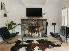 Modern Riverfront Cabin Poconos Woodland Escape