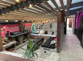 Electric Waihi Beach House - family & dog friendly, close to beach, pool table, outdoor fire room, skate ramp
