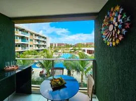 Mana Beach Top - Vista Piscina, 2Qts, Poucos Metros da Praia-Muro Alto