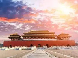 East Sacred Hotel - very close to the Drum tower And Nanluoguxiang Houhai Bar Very close to the bird's nest water cube Direct bus and subway routes to Tian'anmen Square the Forbidden City and Wangfujing Pedestrian Street