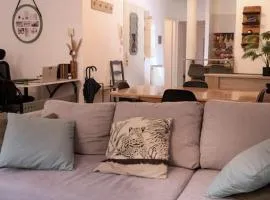 Lit King Size Trés Cosy Hyper Centre de Foix Calme