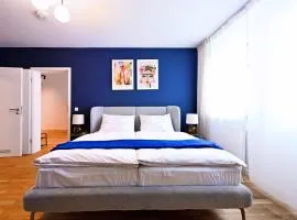 Rosengarten Apartments Fürth, Moderne Serviced Apartments in Citylage, ganze Ferienwohnung 50 m2, nahe Nürnberg, Metro, Sauna, Frühstück & Parkplatz