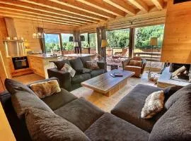 Chalet Prestige cheminée vue excep serrechevalierholidays