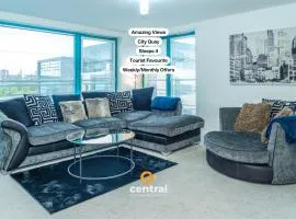 CENTRAL SERVICED APARTMENTS - 2 Bedroom - City Quay Views - Walk Into the City Centre - Smart TVs in All Rooms - We are your Short Term Stay Specialists in Dundee - Get in touch to book your stay - CENTRAL SHORT LETS Dundee