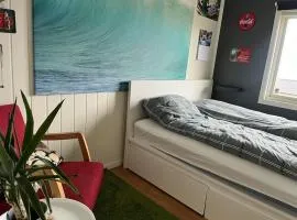 Eget rom og bad med delt kjøkken, 15 minutter fra Trondheim