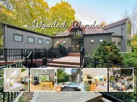 Wooded Wonder - Modern Home with Hot Tub, Games & Best Location