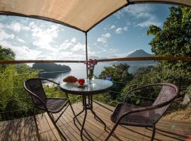 Fuego Atitlan Eco-Hotel, luxusní kemp v destinaci San Marcos La Laguna